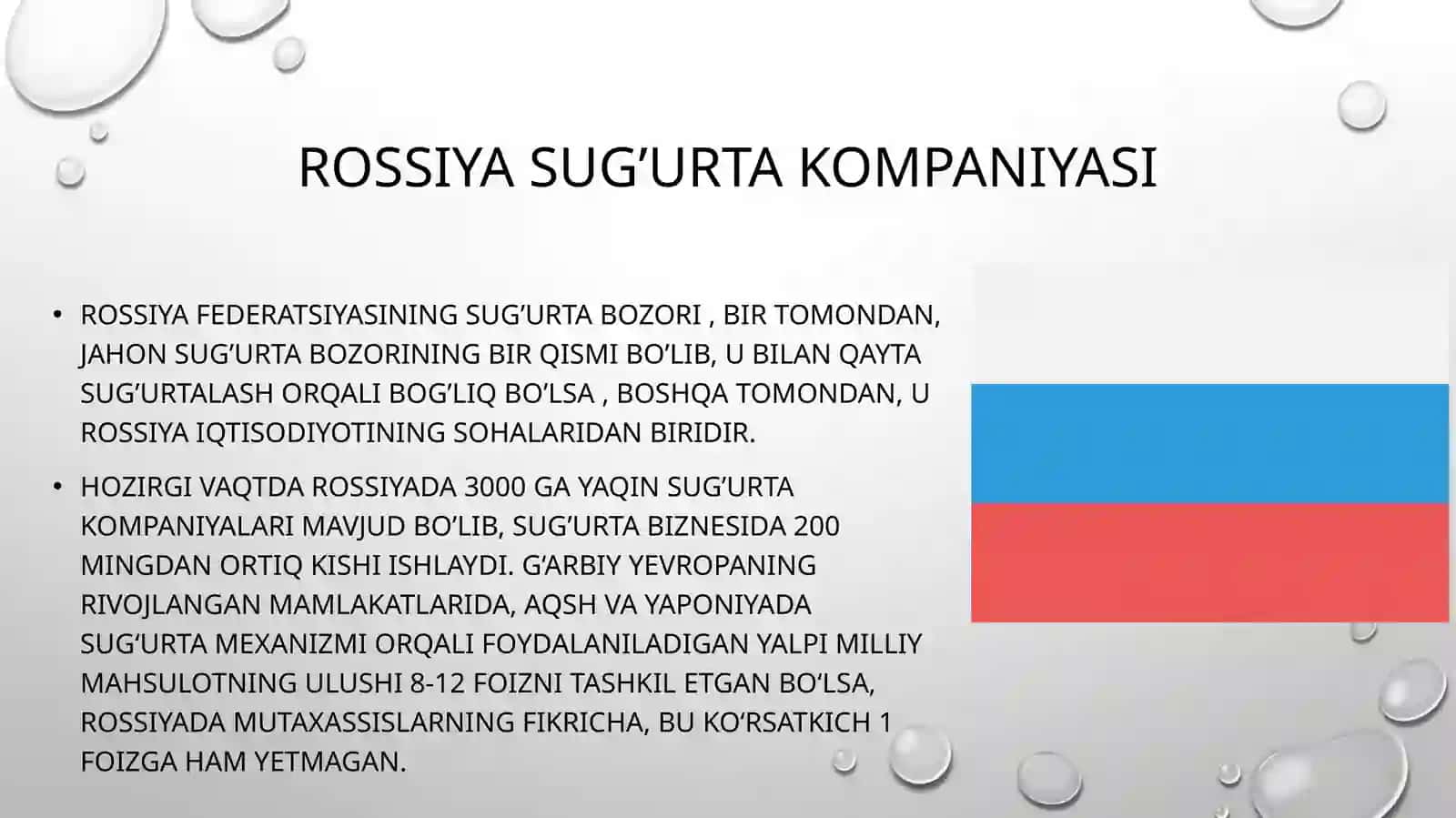 ROSSIYA SUG’URTA KOMPANIYASI 2