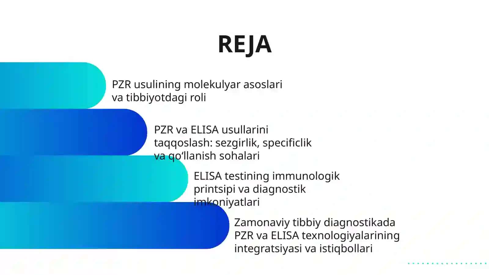 TIBBIY DIAGNOSTIKADA PZR VA ELISA USULLARI 2