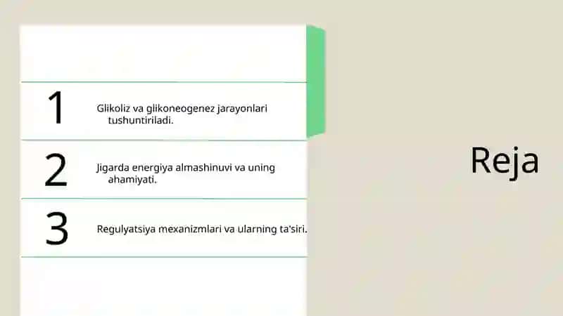 Jigarda glikoliz va glikoneogenezni boshqarilishi 2