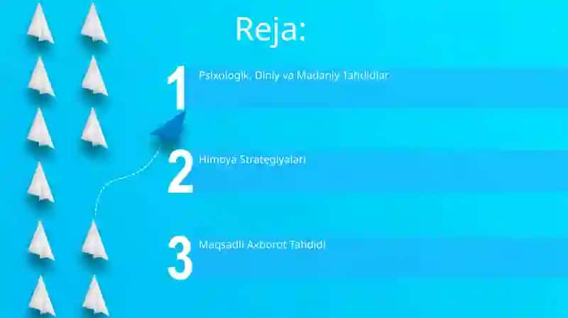 Psixologik, Diniy va Madaniy Tahdidlar 2