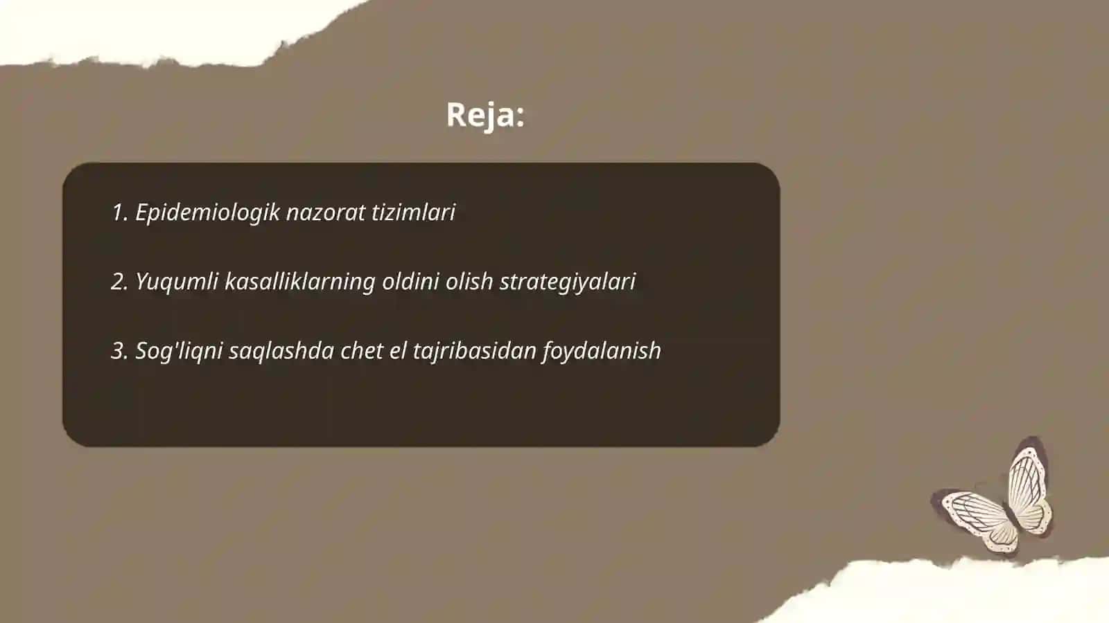 Epidemiologik nazorat tizimlari 2