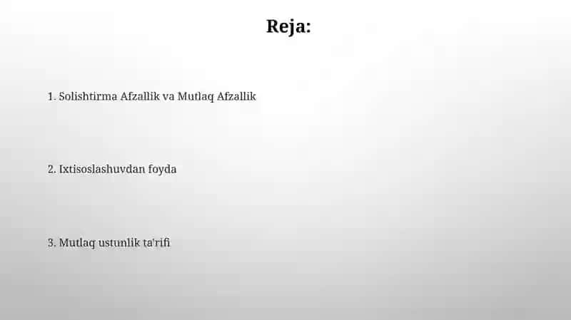 Mutlaq ustunlik nazaryasi 2