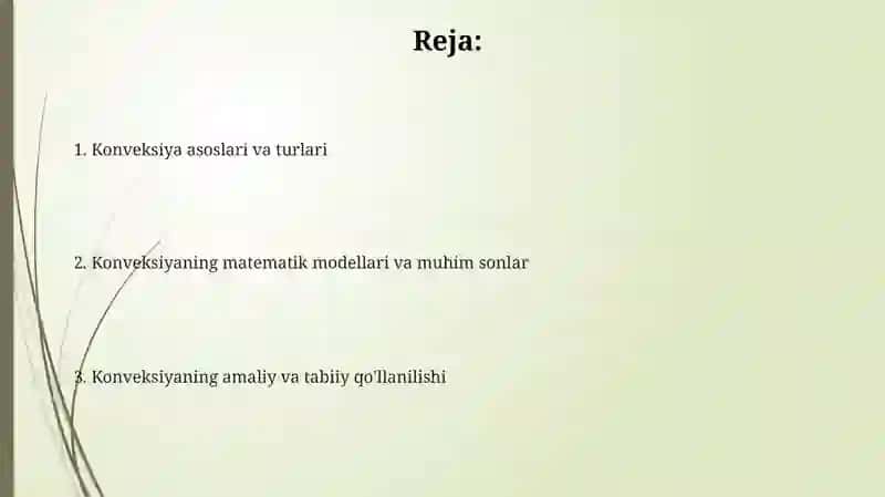 Konveksiya jarayonlari 2