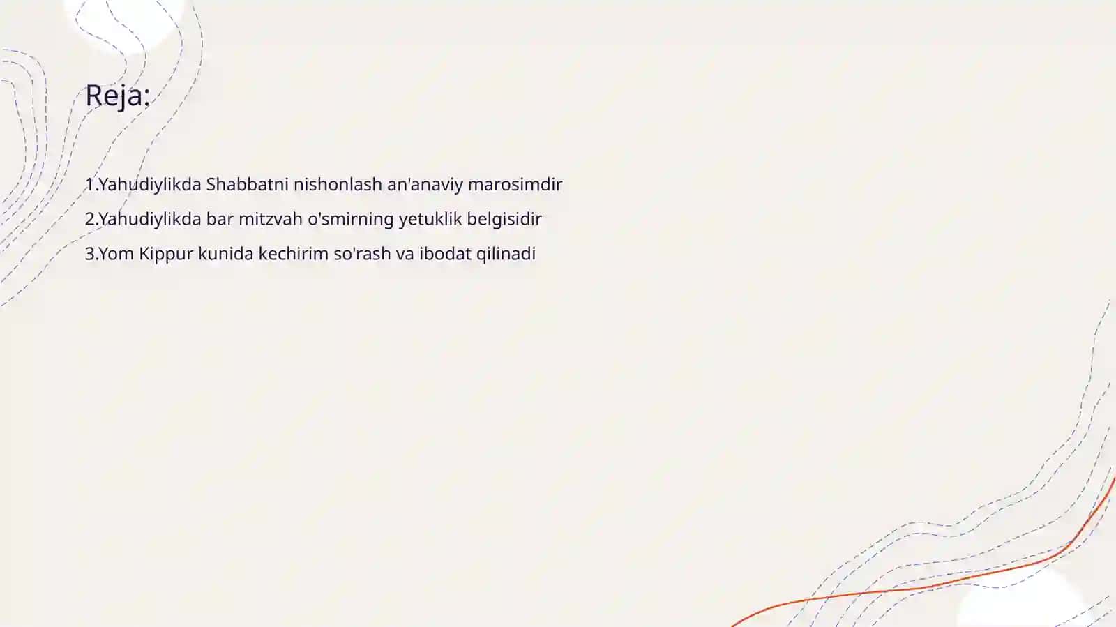 Yahudiylik ta'limoti, an'ana va marosimlari. 2