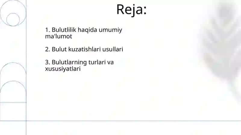 Bulutlilik.Bulutlarni kuzatish 2