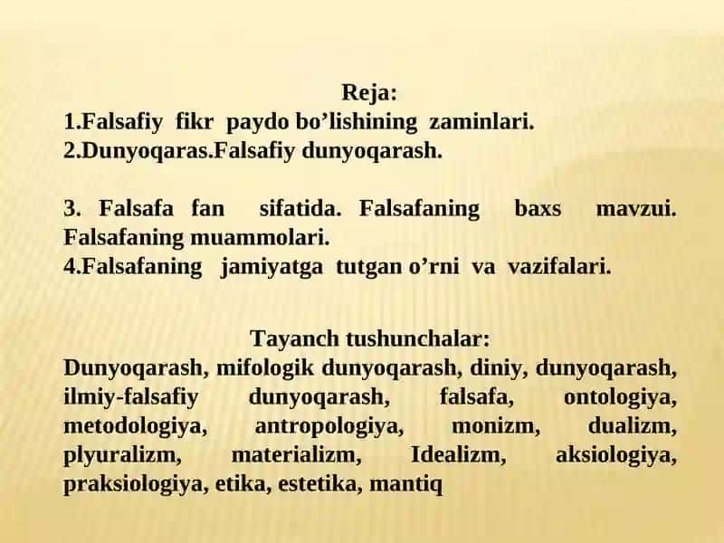 FALSAFA VA UNING JAMIYAT HAYOTIDAGI ROLI 2