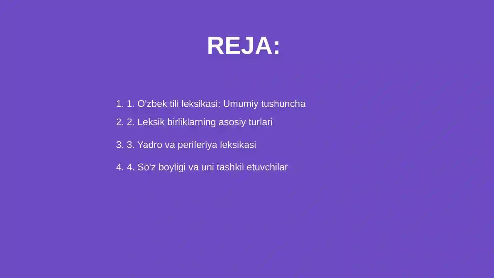 O'zbek tili leksikasi 2