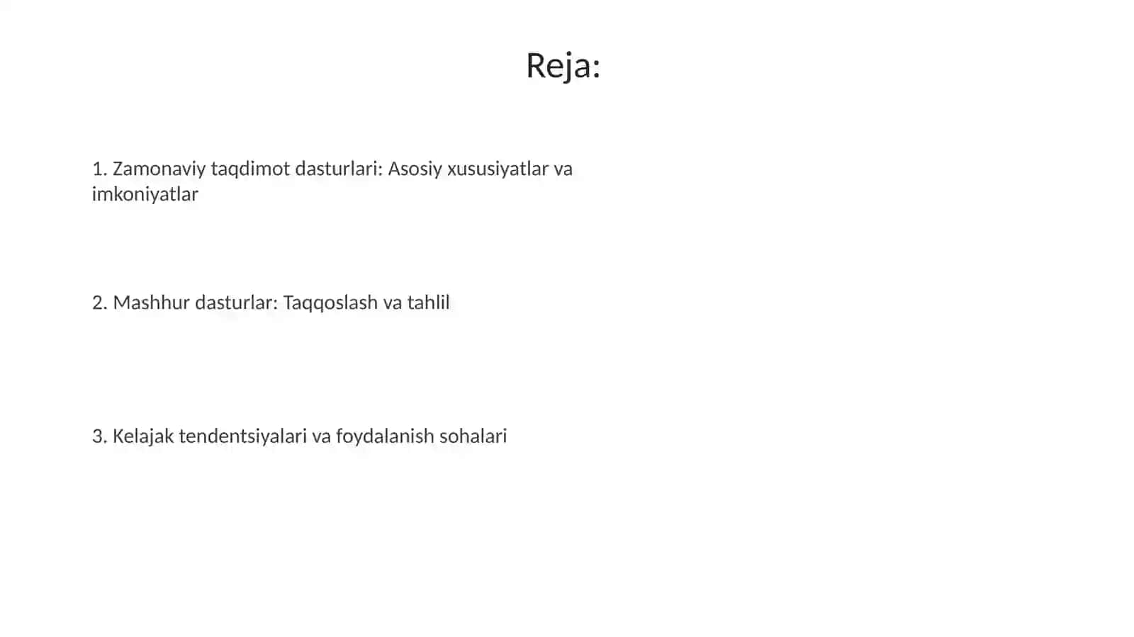 Zamonaviy taqdimot dasturlari 2