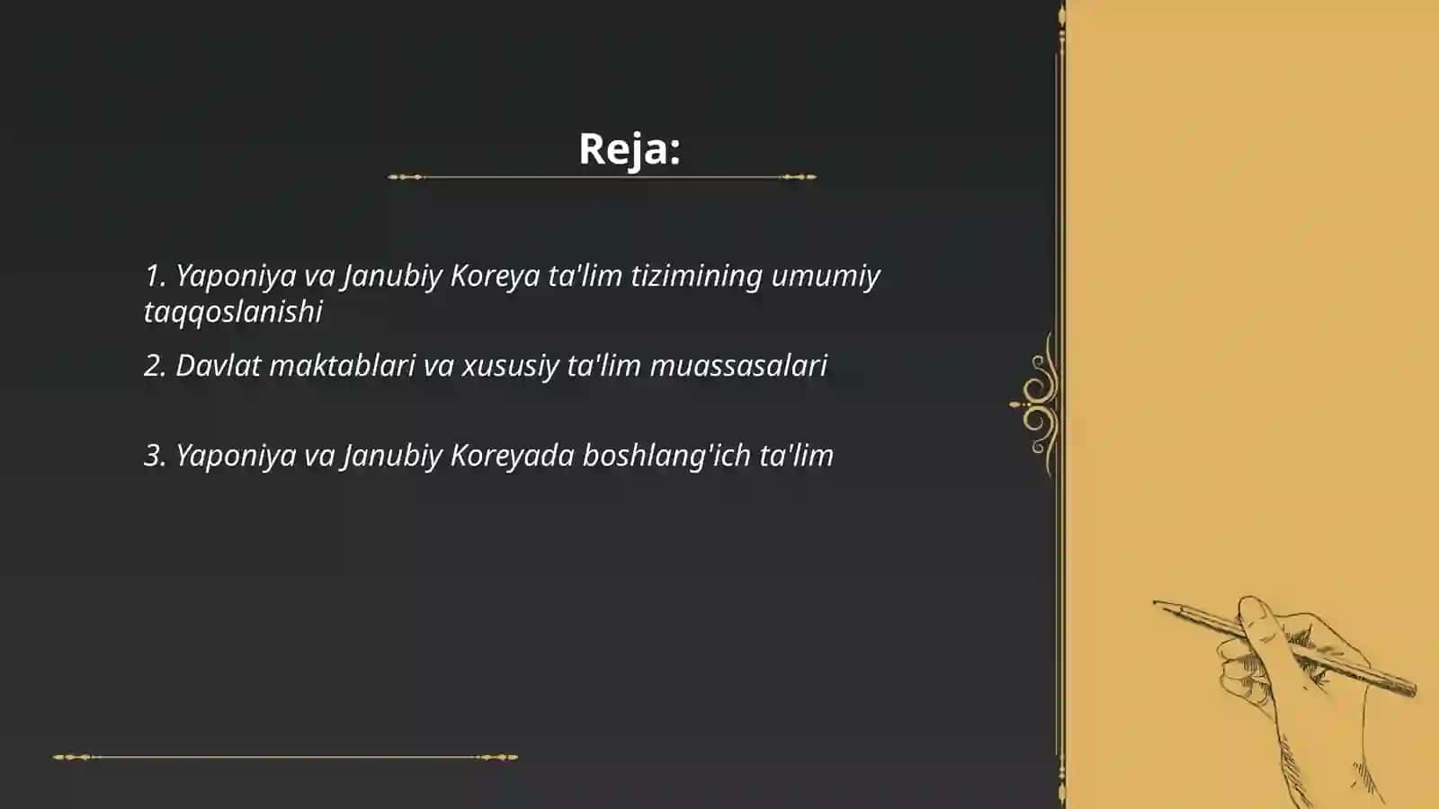 Yaponiya hamda Janubiy Koreya ta'lim tizimi 2