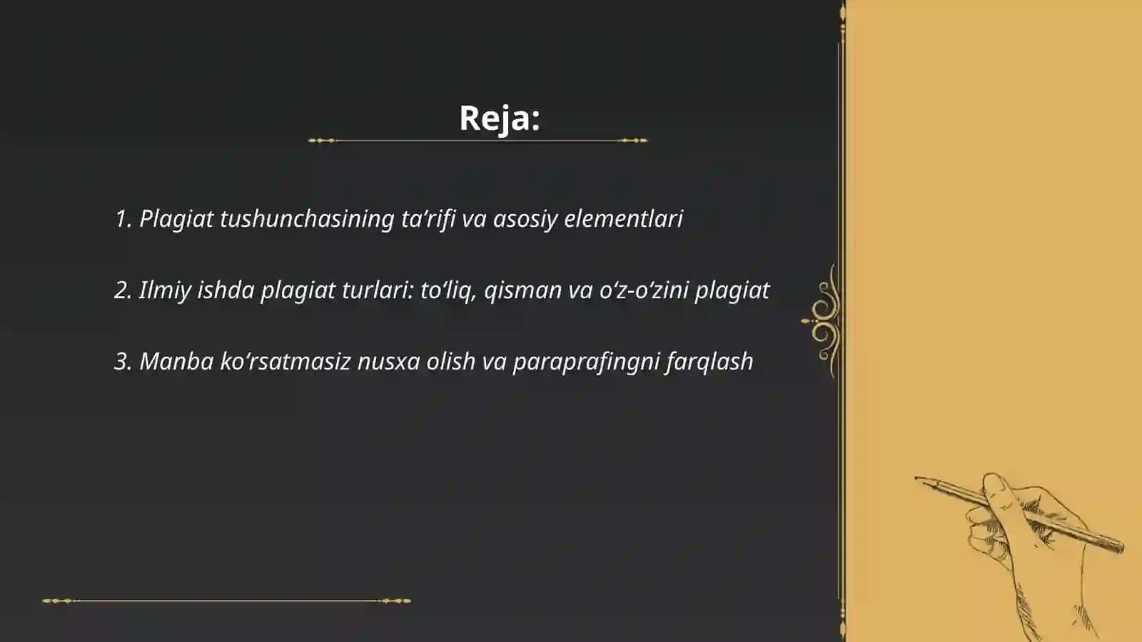Ilmiy ishda plagiat tushunchasi 2