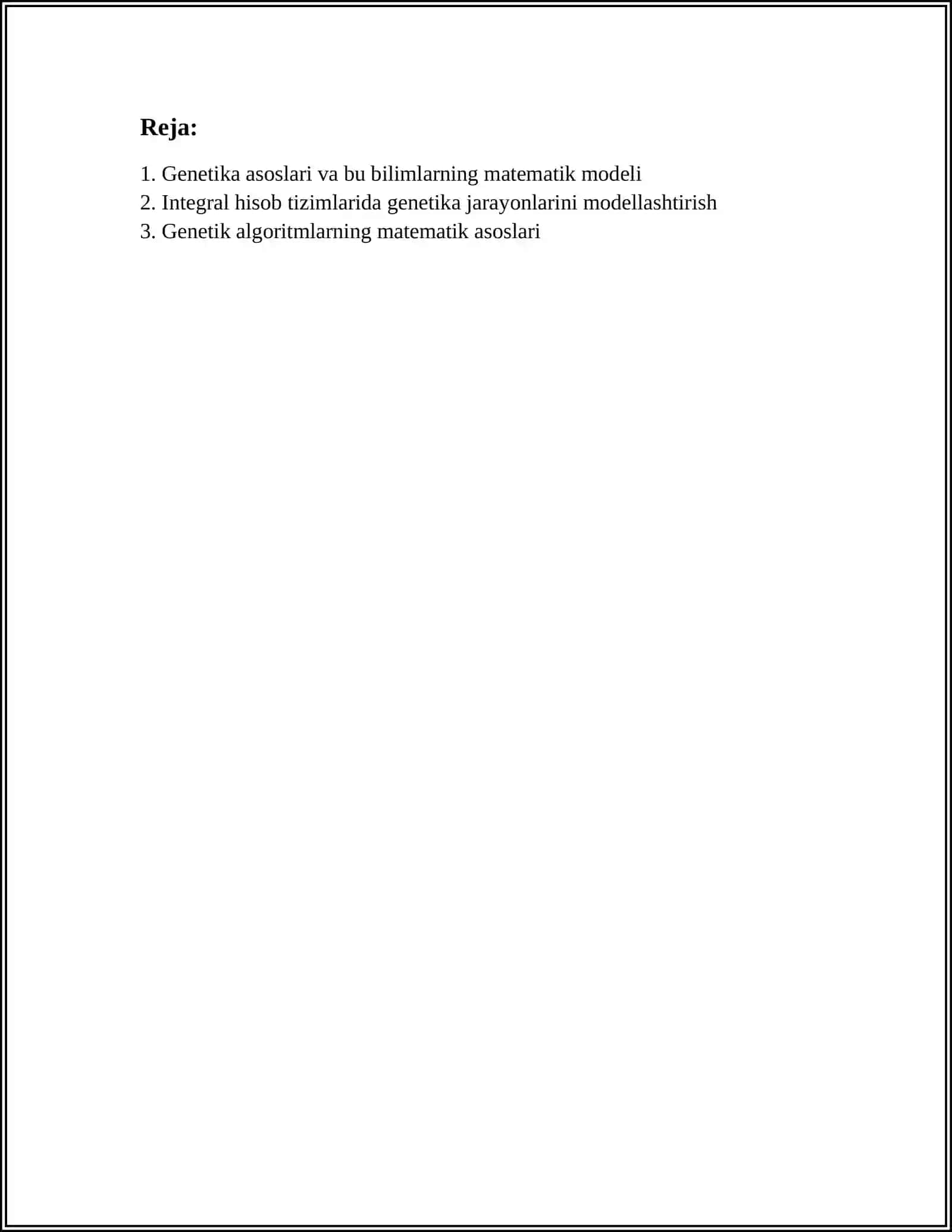 GENETIKADA INTEGRAL HISOB TATBIQLARI 2