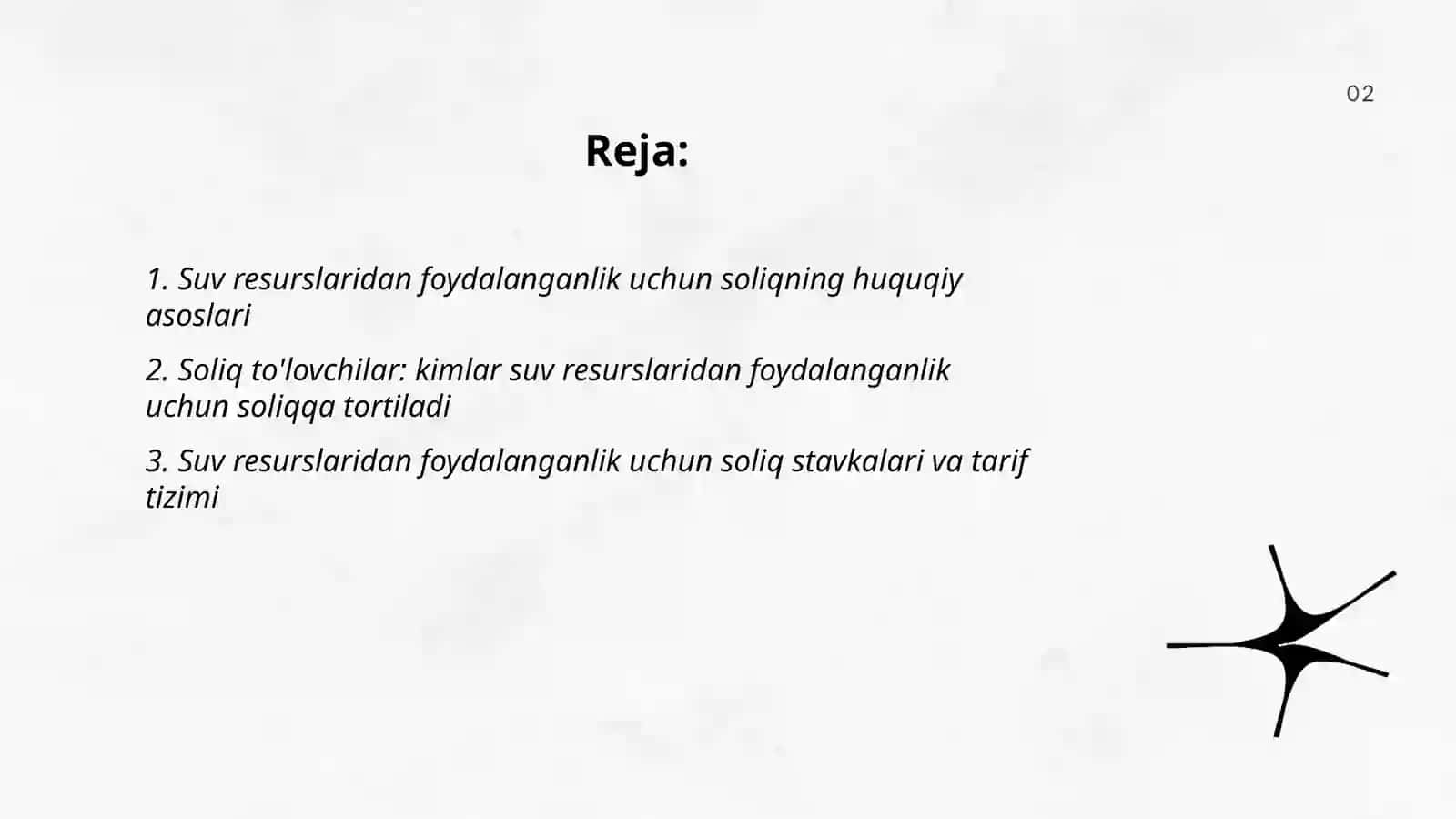 Suv resurslaridan foydalanganlik uchun soliq 2