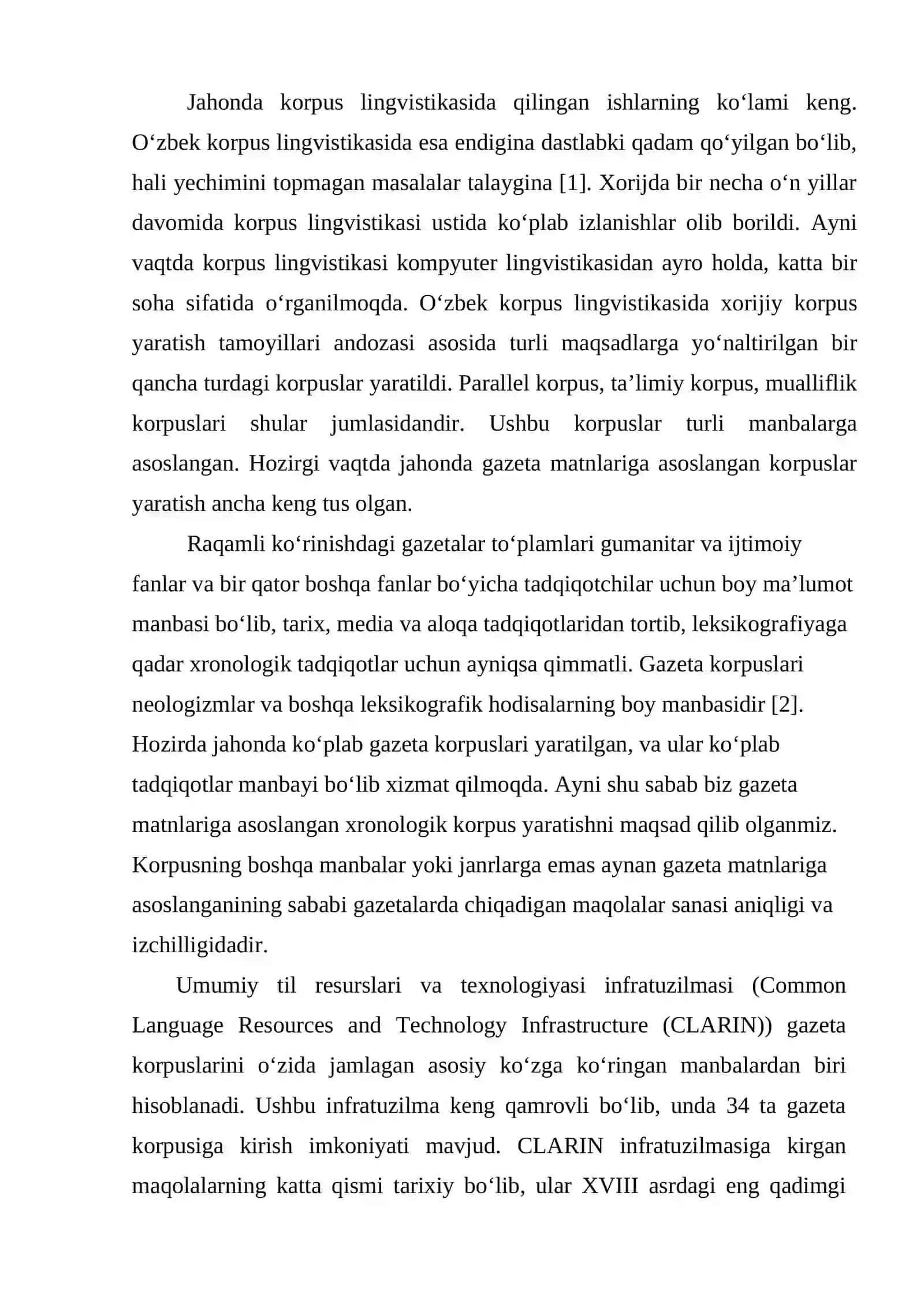 GAZETA MATNLARINING ELEKTRON KORPUSINI YARATISH 2