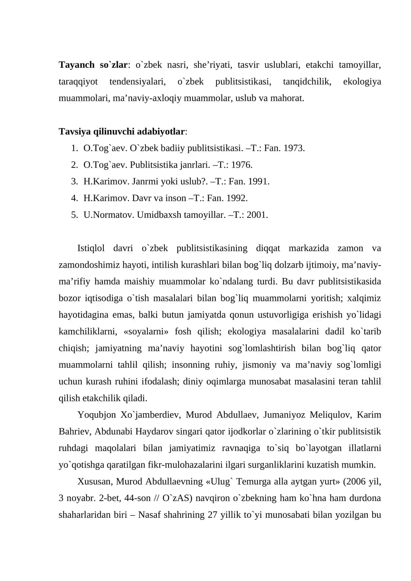 Adabiy tanqid va publisistika 2