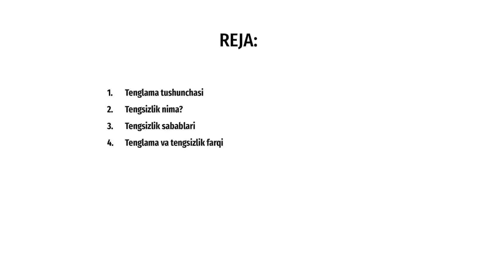 Tenglama va tengsizlik 2