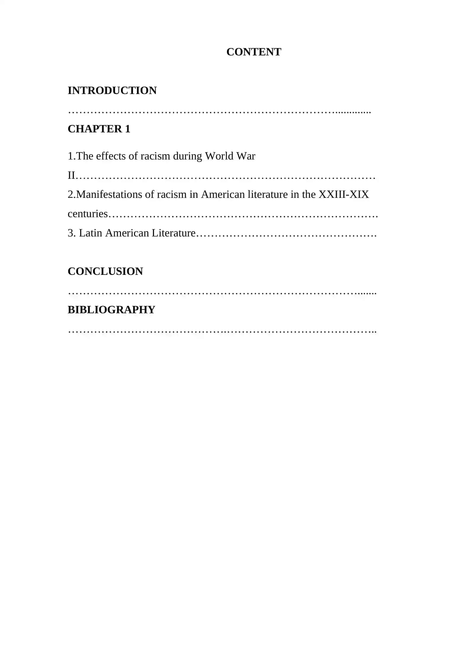 English Course Paper on Influence of Racism on American Literature 2