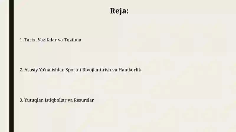 O'zbekiston Respublikasi Sport vazirligi 2
