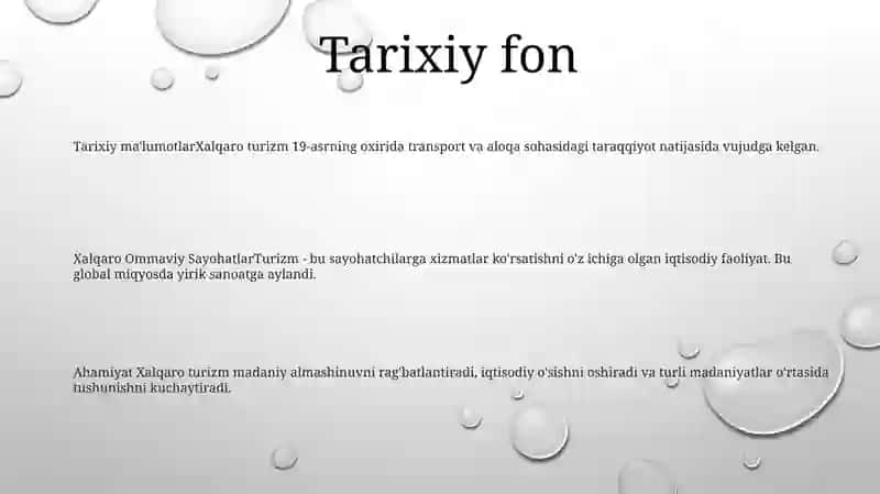 Xalqaro Ommaviy Sayohatlar 2
