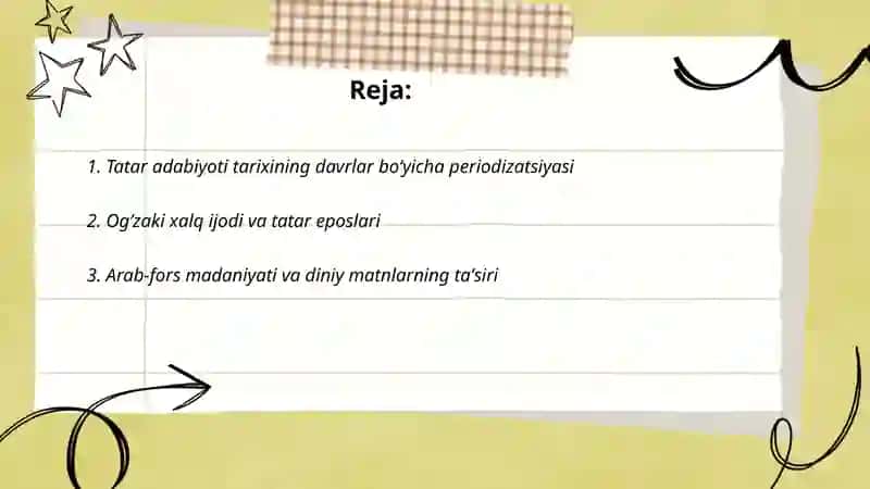 Tatar adabiyoti tarixini oʻrganish 2