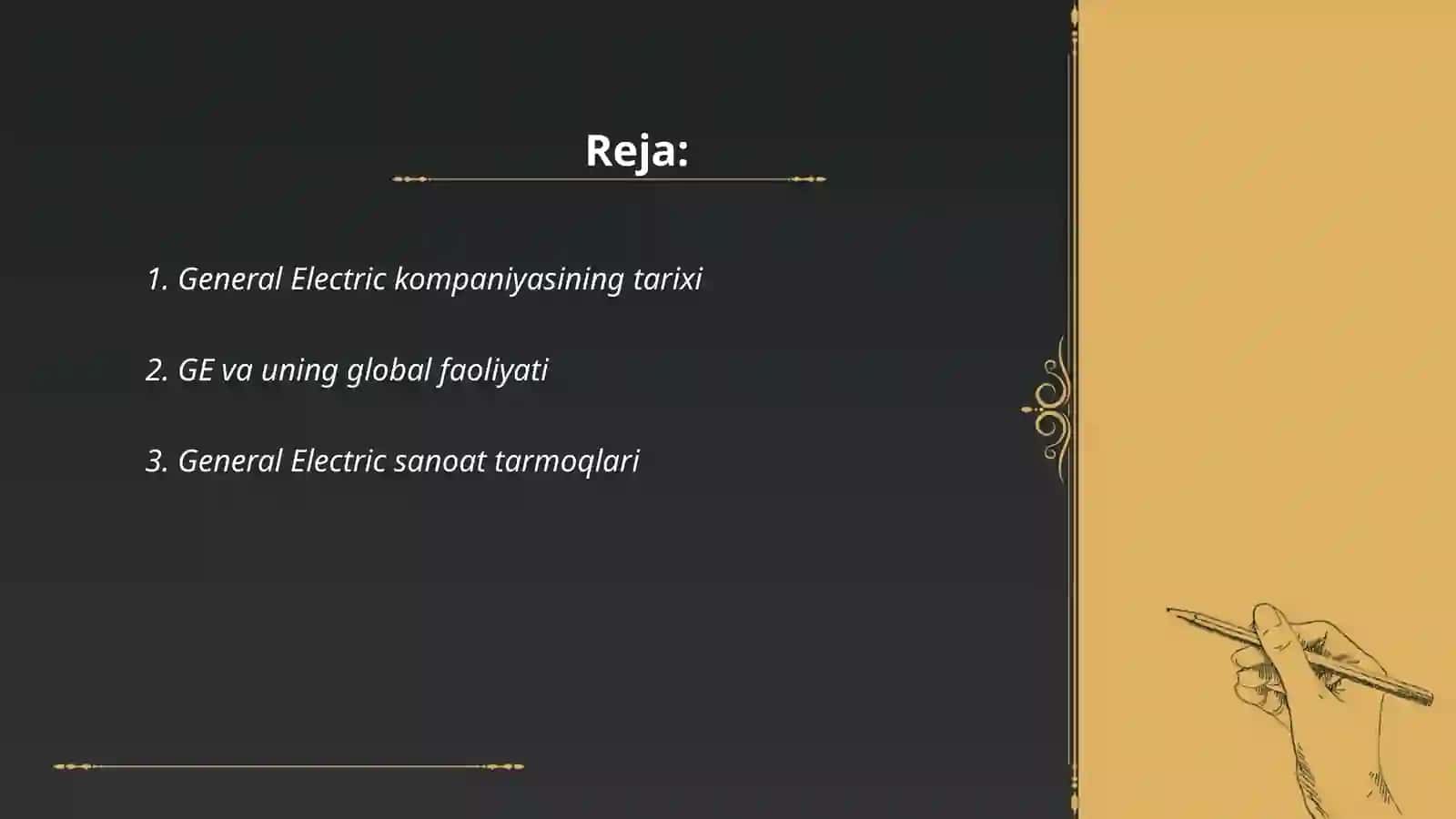 General Electric (GE) (Keng qamrovli sanoat) 2