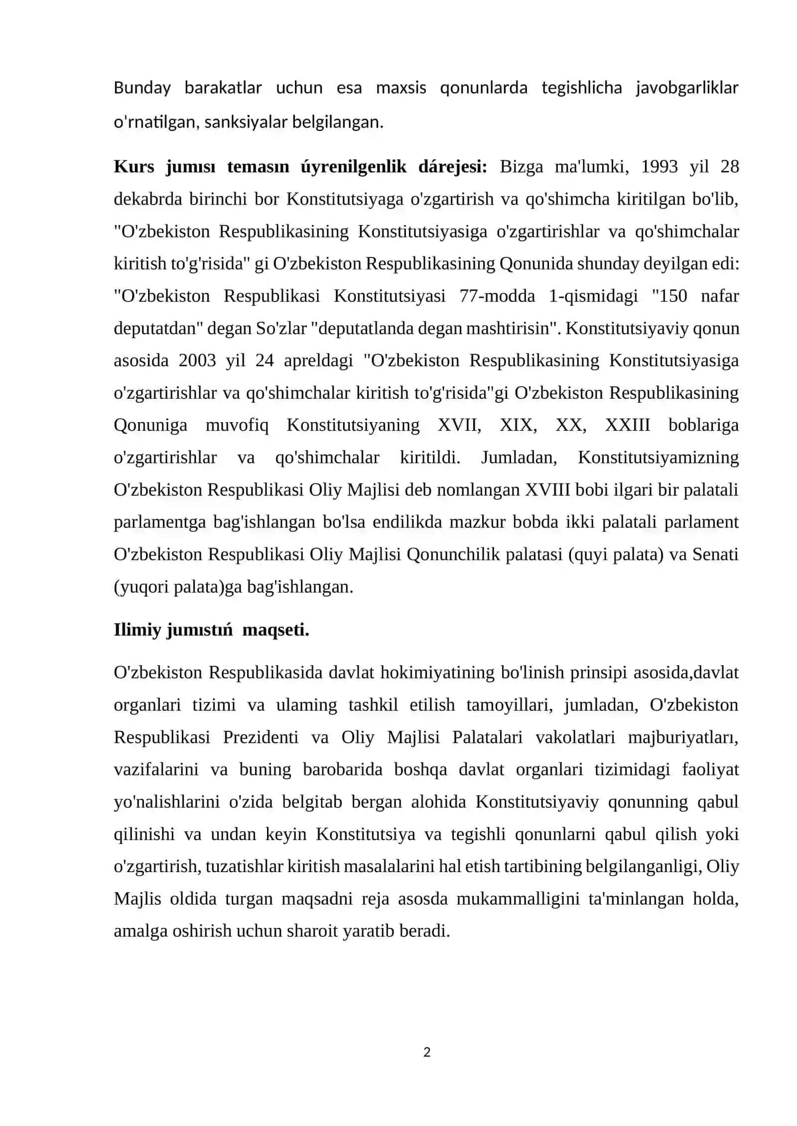Konstitutsiya va qonunlar ustunligi prinsipi 2