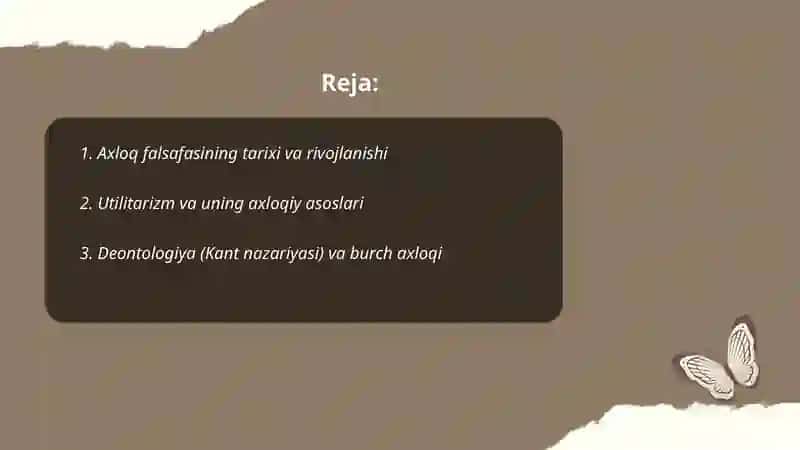 Axloq falsafasi (Etika) 2