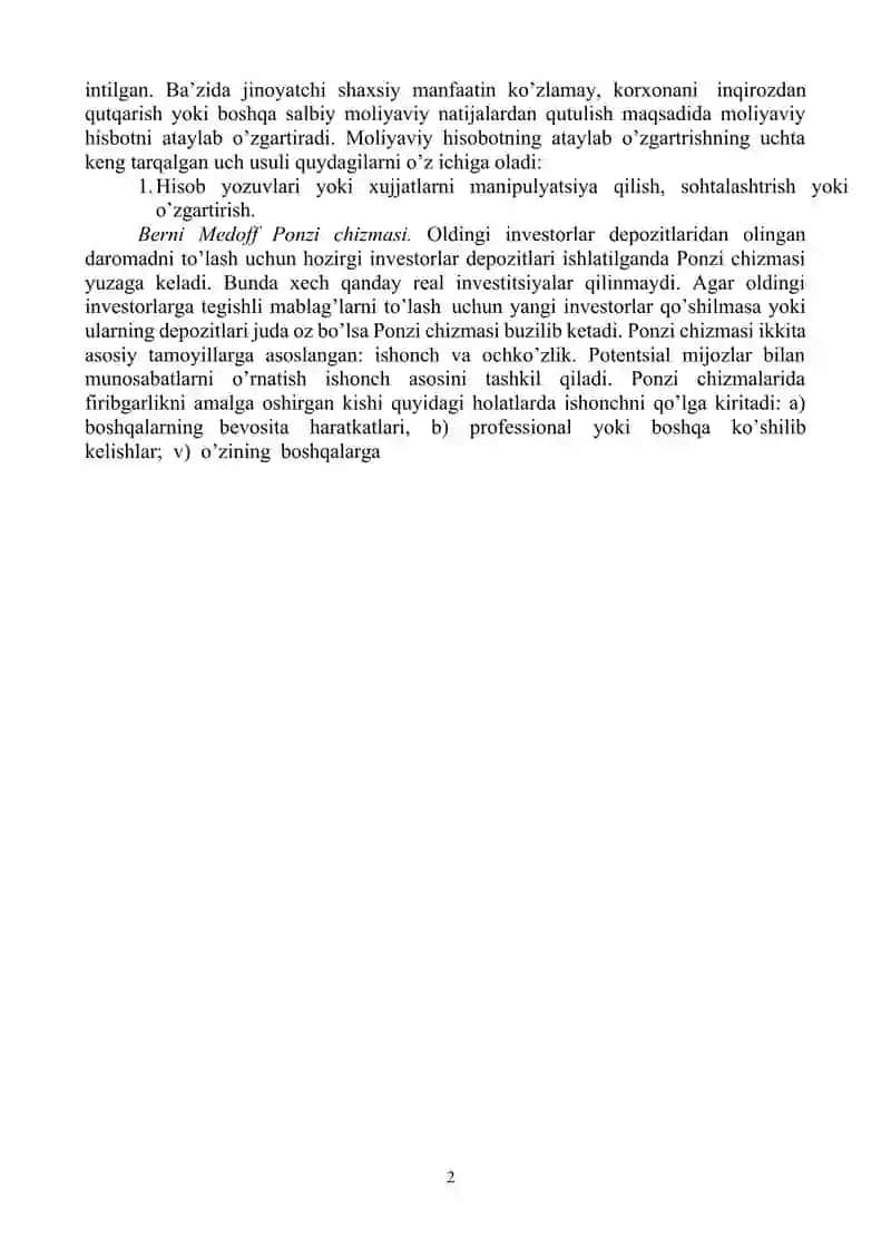 AUDITORLIK TEKSHIRUVIDA FIRIBGARLIKNI ANIQLASH 2