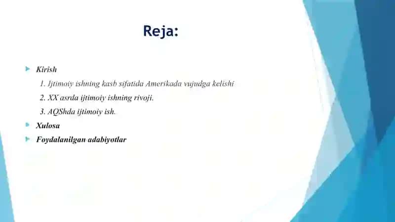 AQSHda ijtimoiy ish 2