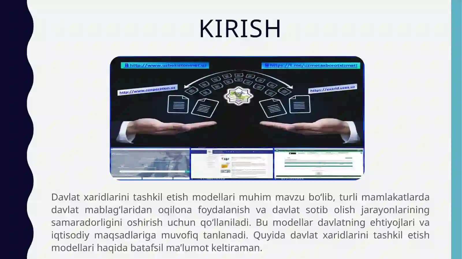 Davlat xaridlarini tashkil etish modellari 2