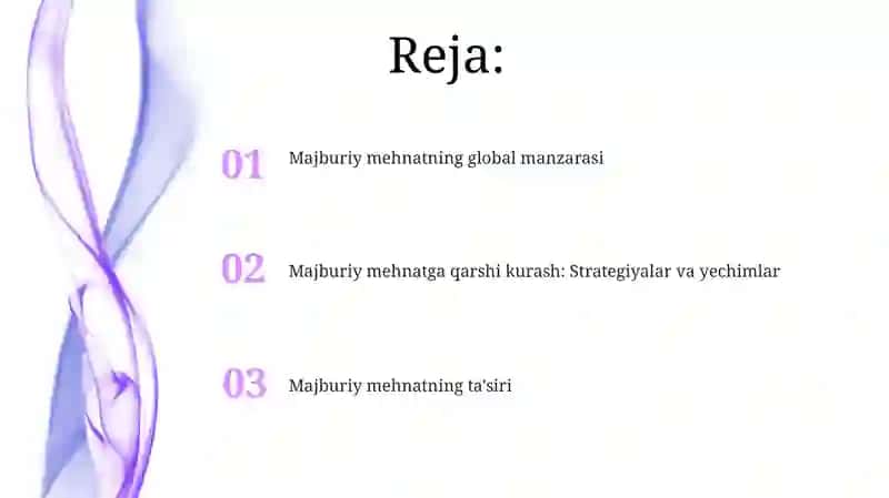 Majburiy mehnat taqiqlash 2