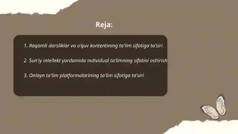 Raqamli Darsliklar va O'quv Kontenti 2