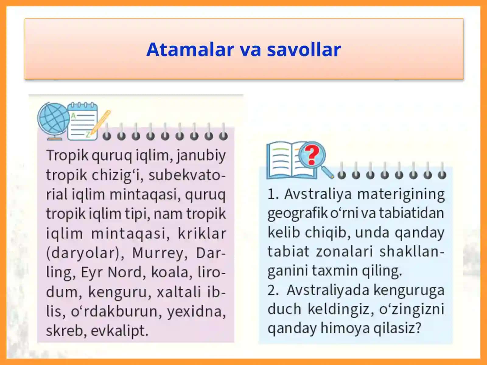 Iqlimi, ichki suvlari va tabiat zonalari 2