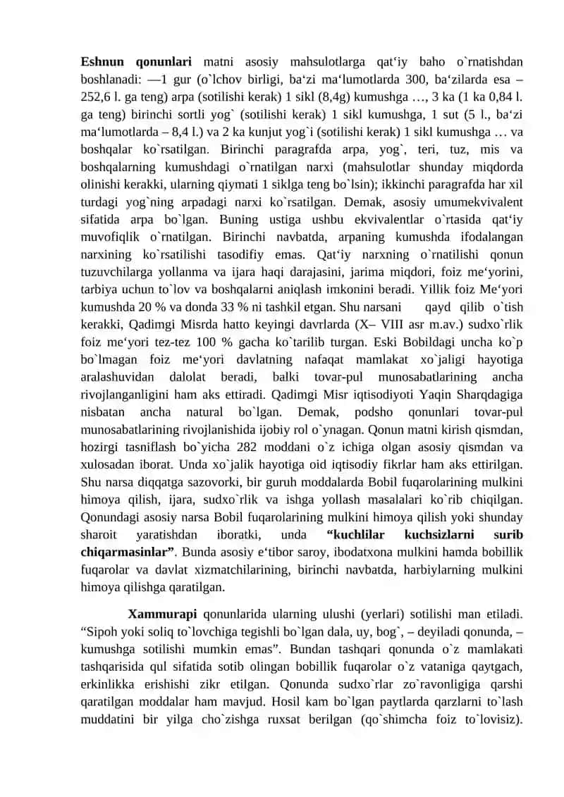 Qadimgi Iqtisodiy Ta`limotlar 2