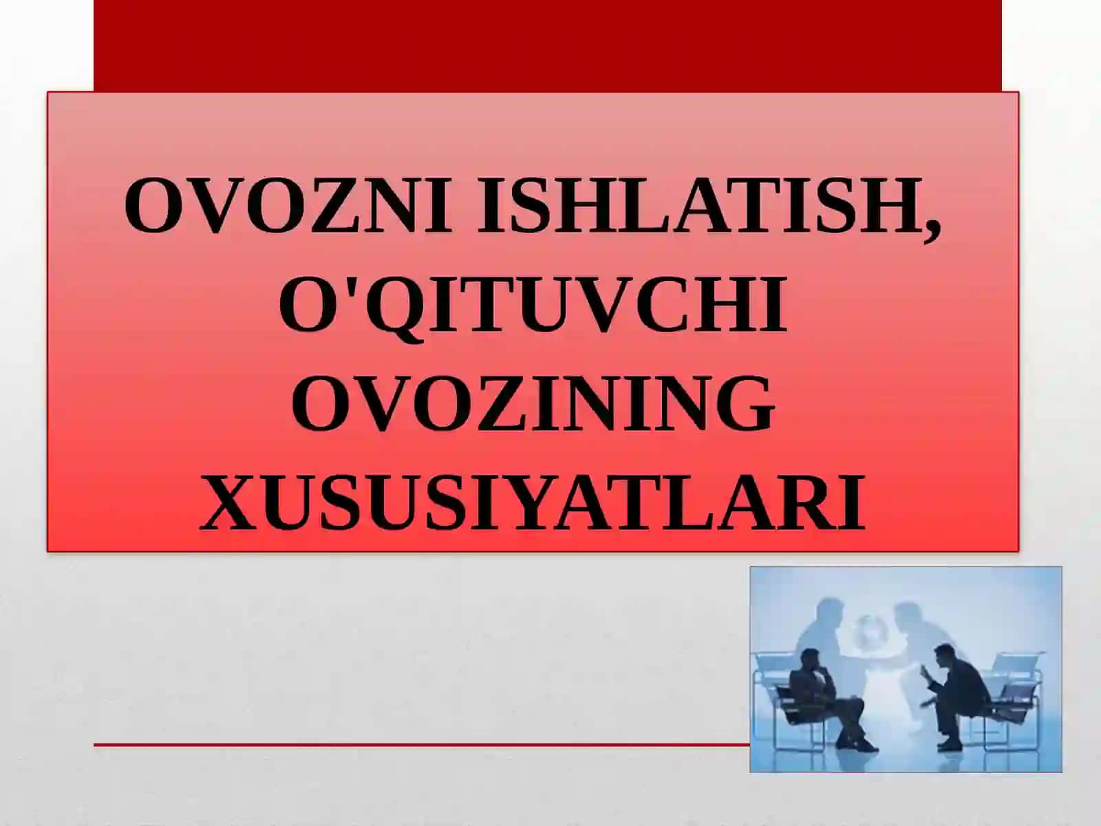 O'qituvchi nutq madaniyati kursi 2