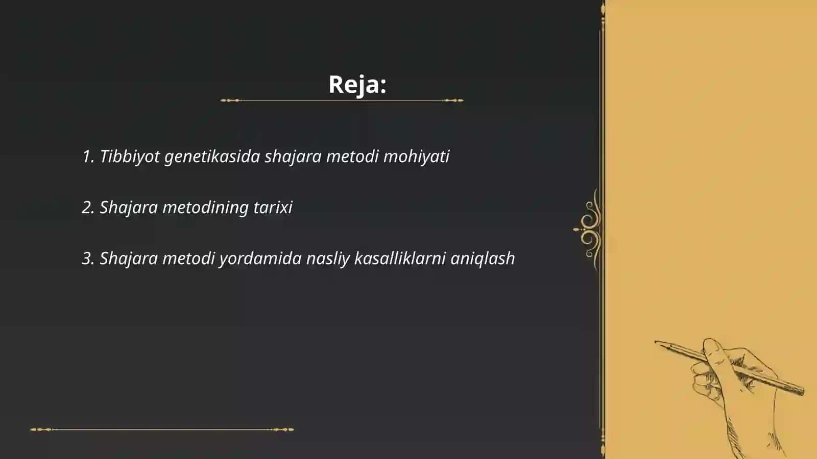 Tibbiyot ginetikasida shajara metodi 2
