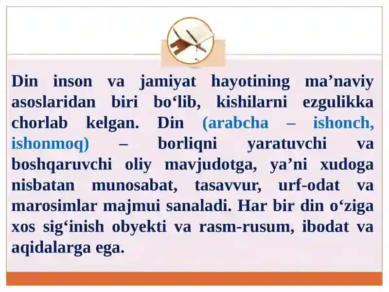 1-Mavzu:Dinshunoslikfaniningpredmetivafunksiyalari 2