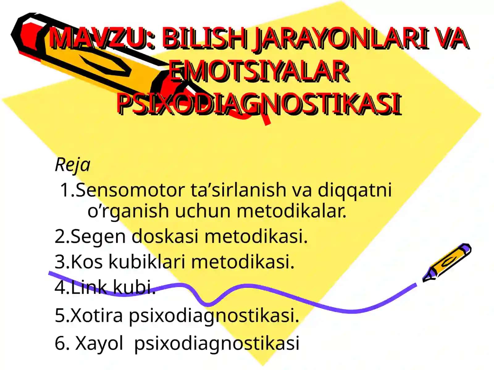 BILISH JARAYONLARIVA EMOTSIYALAR PSIXODIAGNOSTIKASI 2