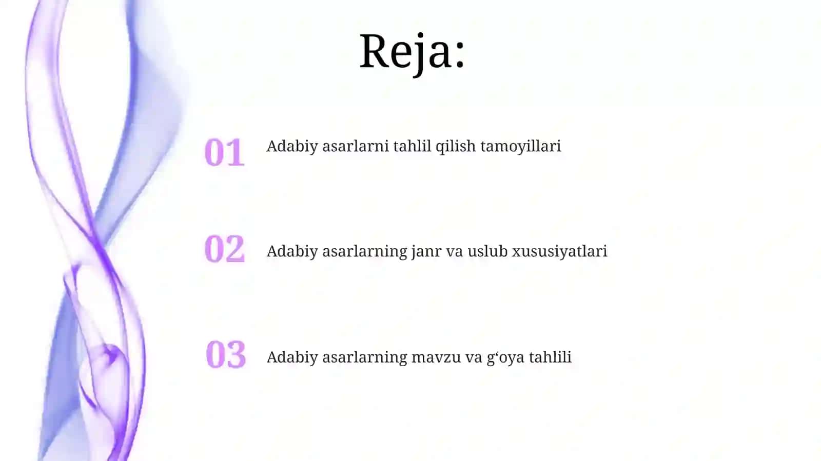 Adabiy asarlarni tahlil qilish tamoyillari 2