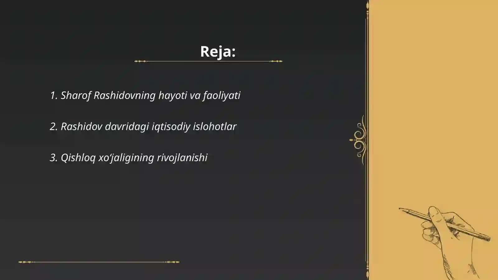 Sharof Rashidov hayoti va faoliyati 2