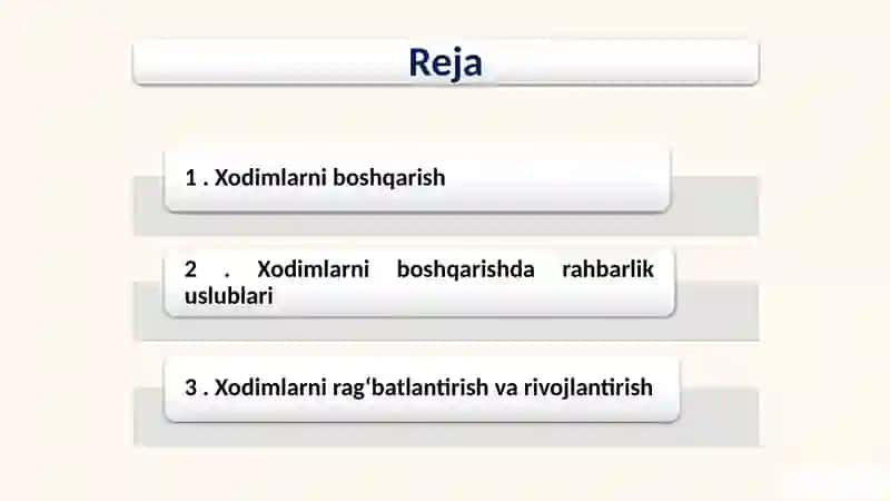 Xodimlarni boshqarish tizimi 2