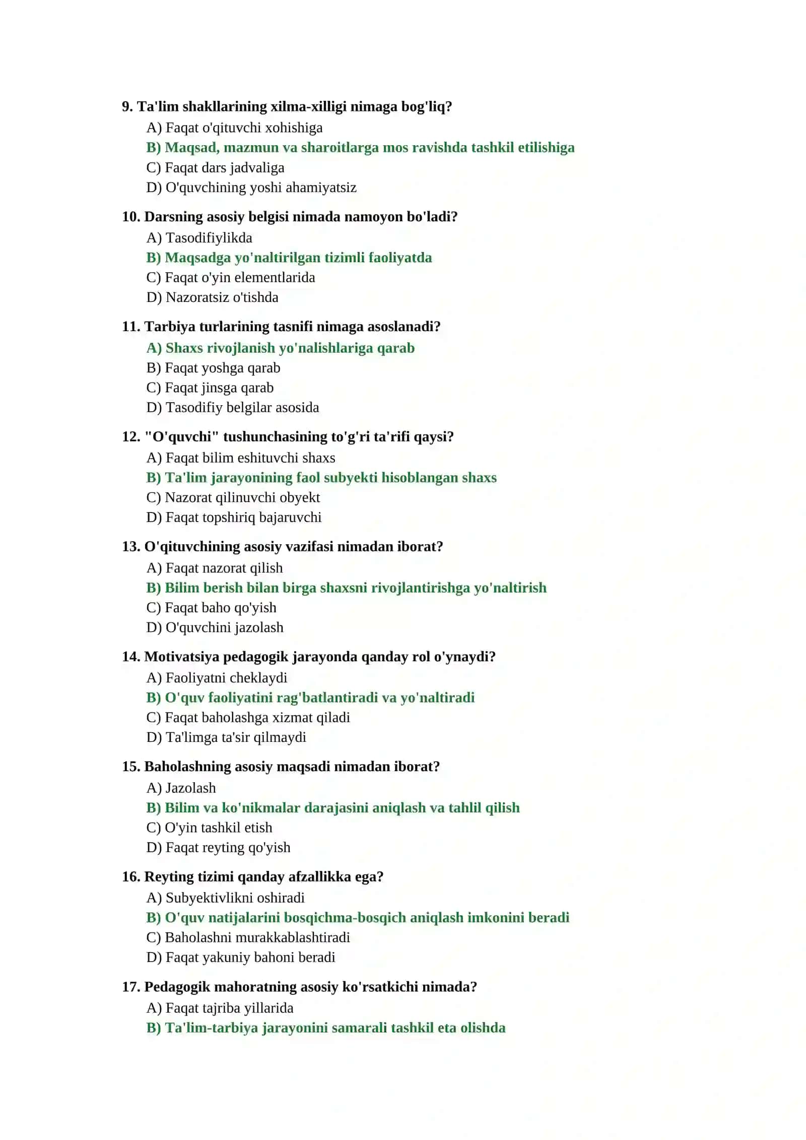 PEDAGOGIKA FANIDAN TEST 2