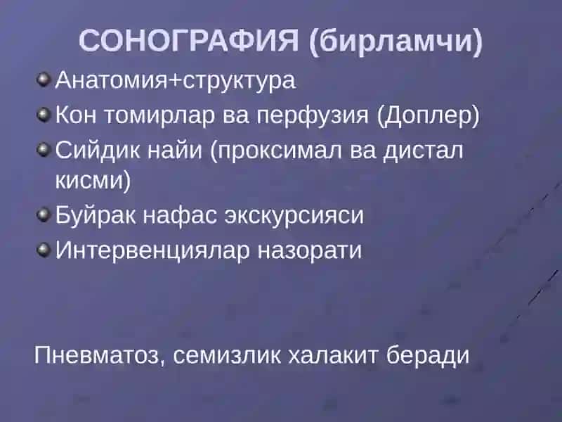 Buyrak kasalliklarining nurtashxisi 2