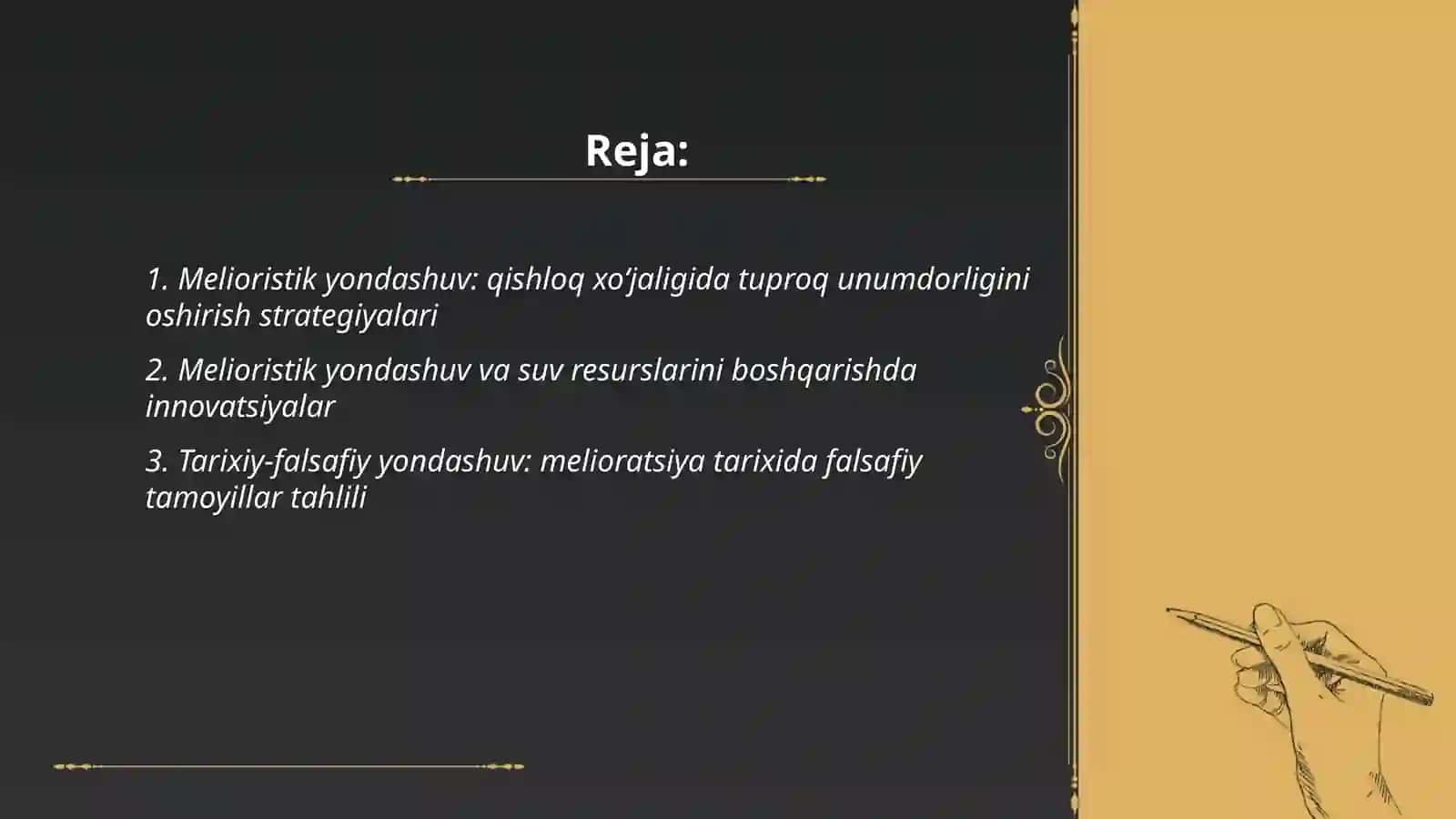 Melioristik yondashuv 2