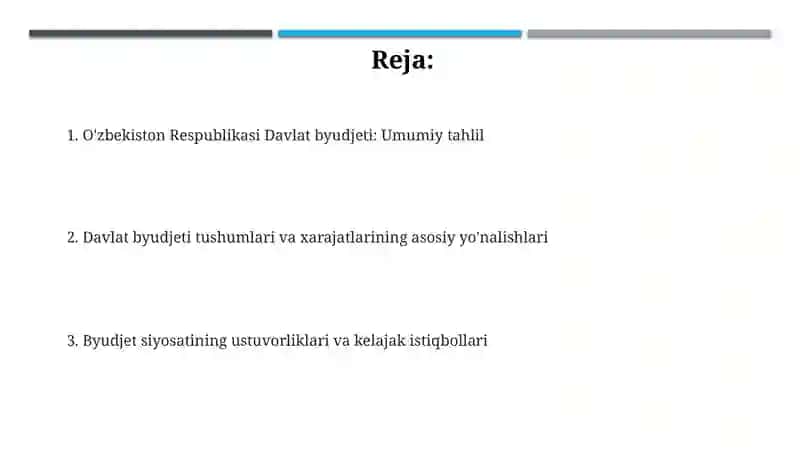 O'zbekiston Respublikasi Davlat byudjeti 2