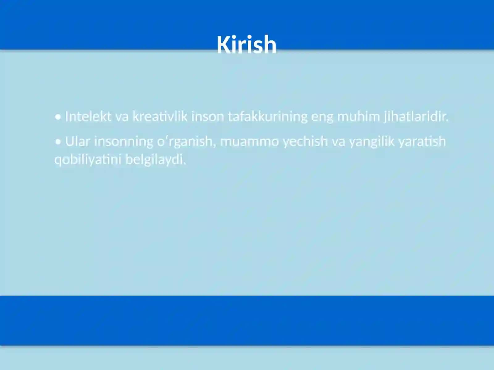 Intelekt va kreativlik 2