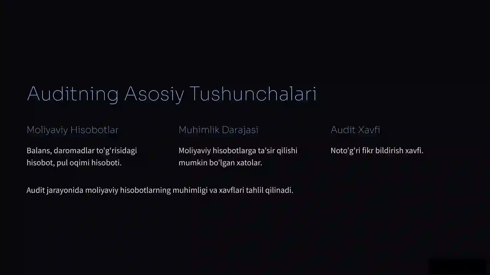 Auditga Umumiy Tavsif 2