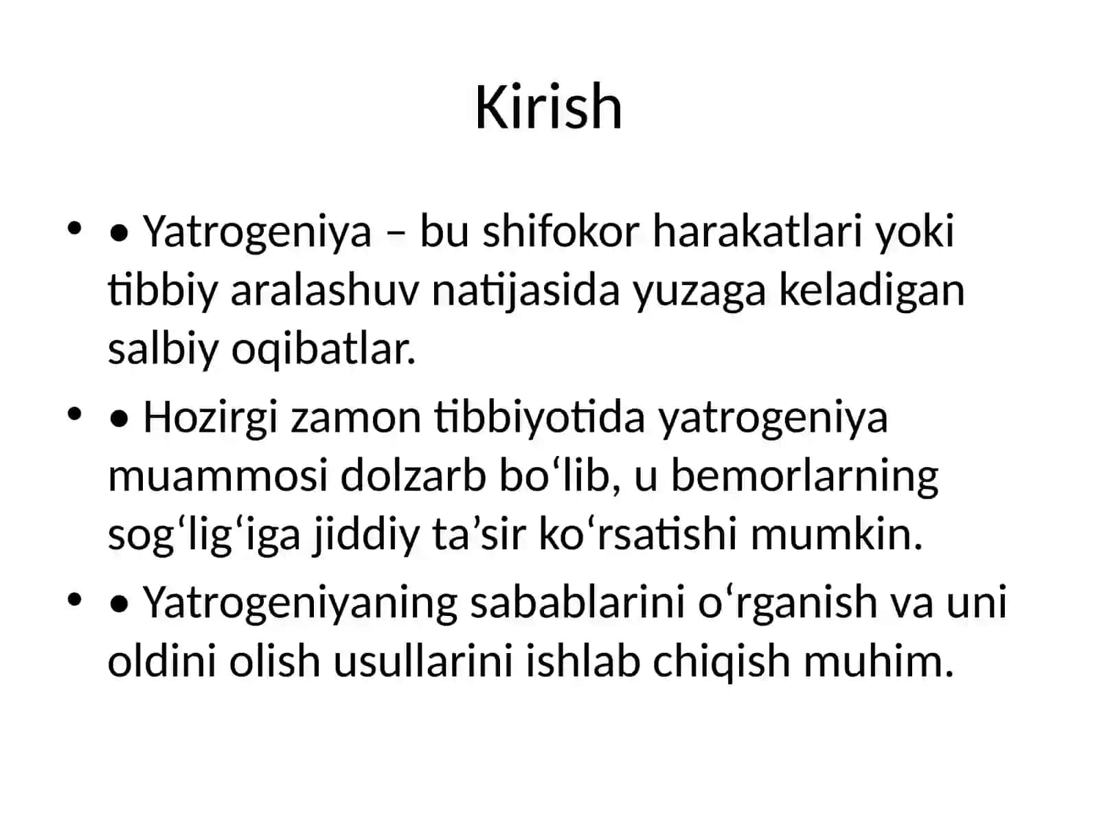 Hozirgi zamon tibbiyotida yatrogeniya muammolari 2