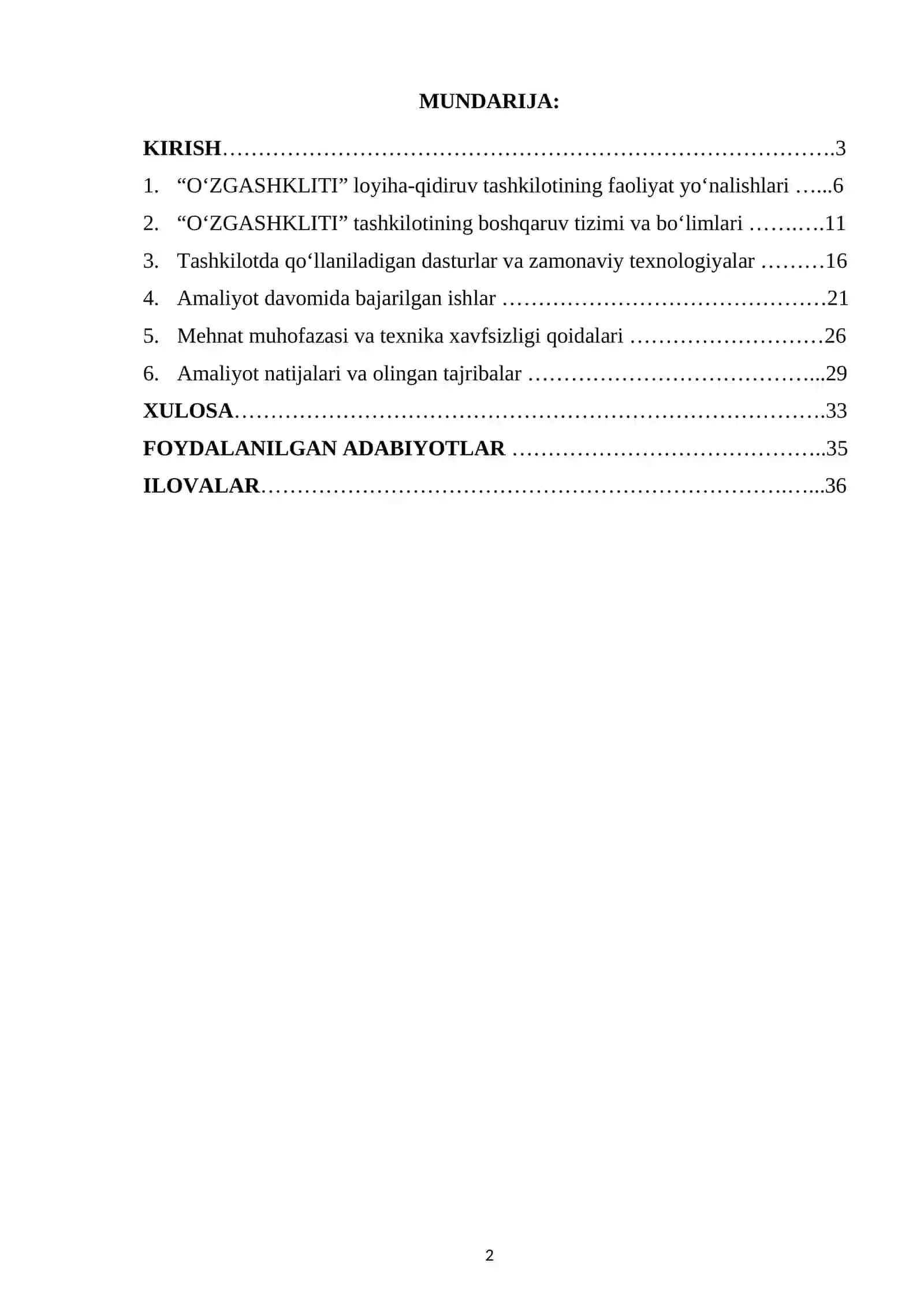 “O‘ZGASHKLITI” loyiha-qidiruv tashkiloti. 2