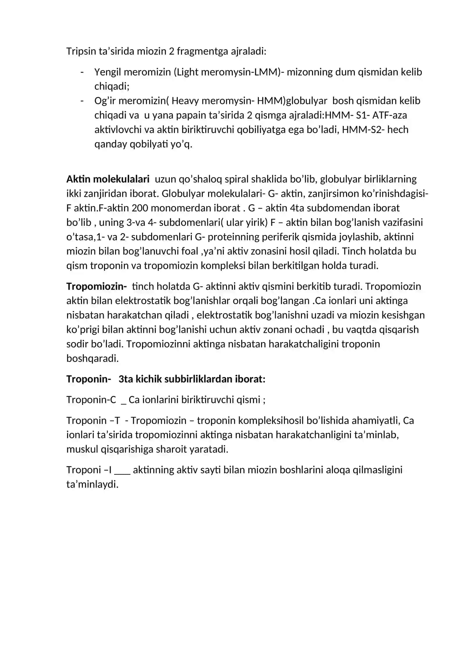 Mushak fiziologiyasi 2