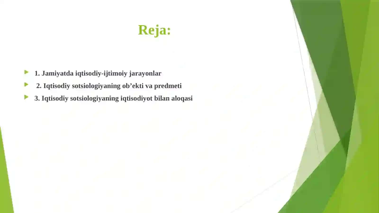 Iqtisod sotsiologiyasining predmeti va obyekti 2